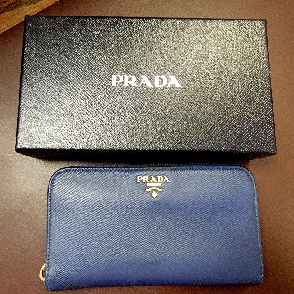 Prada Blue Wallet